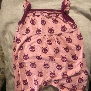 Kicky Kickee Pants flutter sleeve romper